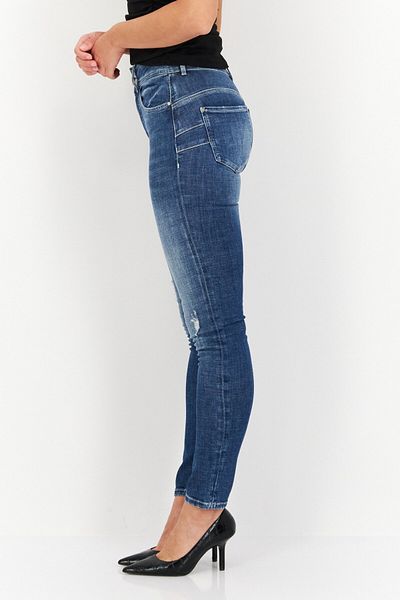 Guess Women Skinny Fit Shape Up Wash Stretchable Denim, Blue
