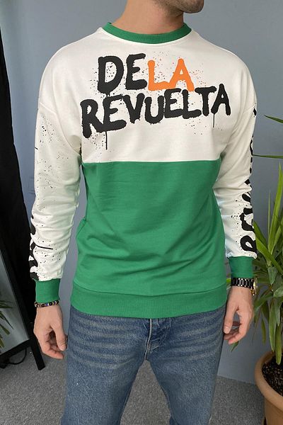 Alışveriş Sokağı Λεπτό φούτερ με στάμπα Crew Neck Oversize