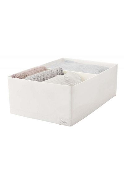 IKEA Λευκό Stuk Box με θήκες - 34x51x18 cm 90474443