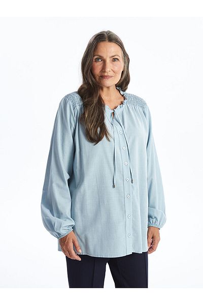 LC Waikiki Damenbluse mit Bindekragen