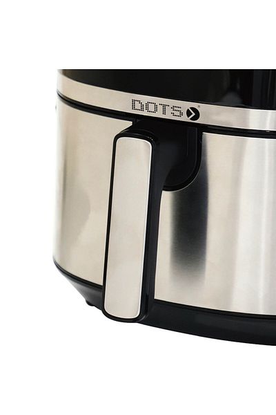 DOTS Air Fryer with Timer, 4.2 Liter Capacity. - 1500 Watt - Silver & Black