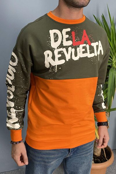 Alışveriş Sokağı Λεπτό φούτερ με στάμπα Crew Neck Oversize
