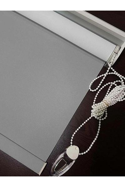 Özel Jaluzi Gray Matte Roller Blind Skirt Sliceless Sunshade Curtain Sunshade Roller Blinds