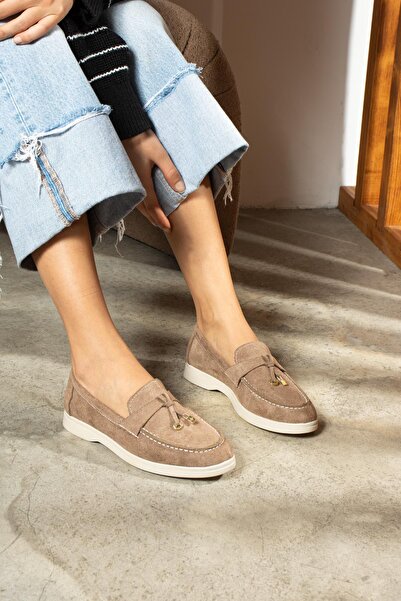 diclepolat Woller Mink Loafer velúr női cipők