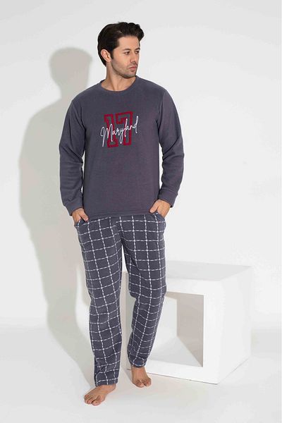 bigiyin Ανδρικά Σετ Πυτζάμες Fleece Χειμερινά Ανδρικά Σετ Πυτζάμες Ανδρικά Σετ Fleece