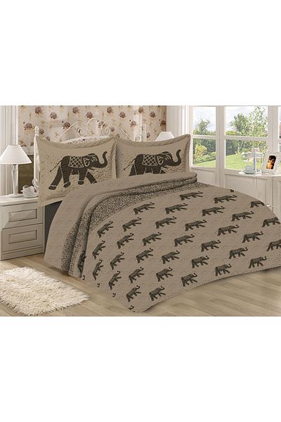 Doruklar Home Collection Modern Patterned Premium Quality Quilted Cotton Filled Velvet Bedspread Set