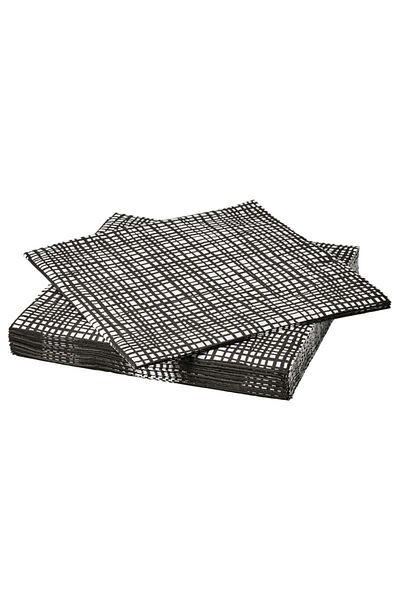 IKEA Groplöja Desenli Peçete Siyah-beyaz 33x33 Cm 30 Adet 80579855
