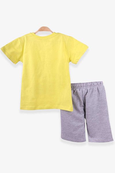 Breeze Boy's Shorts Set Pirate Animals Printed 1-4 Years, Yellow