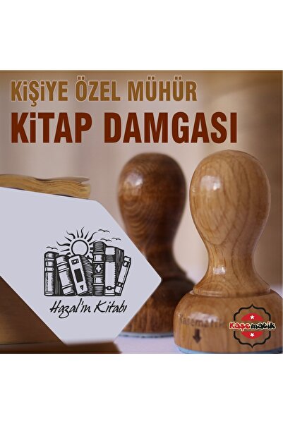 kaşematik K519 Kitapların Arasından Doğan Güneş Kitap Mührü