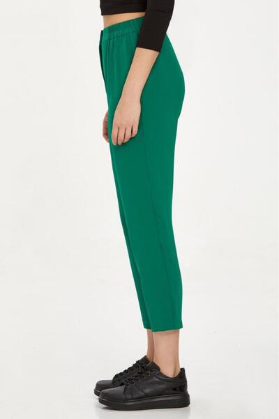 İKİLER Beli Lastikli Düğmeli Pantolon 234-3501