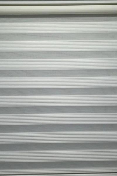 Özel Jaluzi White Narrow Pleated Zebra Curtain