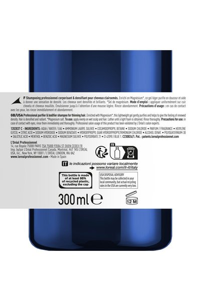 L'oreal Professionnel Serie Expert Serioxyl Advanced Intensity-Giving Shampoo for Thinning Hair Strands 300 ml