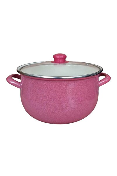 Nishev.com Evini Sev 24 cm 5.5 Liter Red Enamel Deep Curved Yogurt Pot