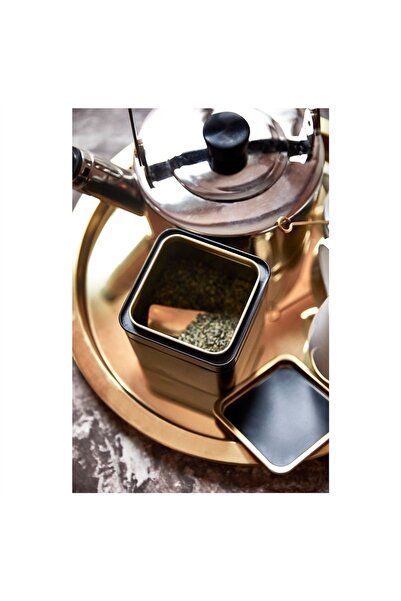 IKEA Blomnıng şık tasarım Kapaklı Metal Kahve, Çay Kutusu 10x10x10 Cm 20373206