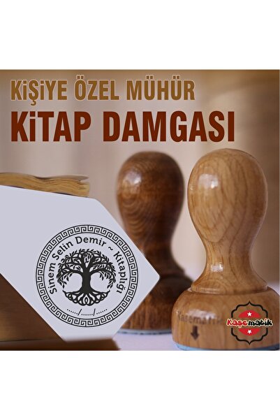 kaşematik K521Hayat Ağacı Kişiye Özel Kitap Mührü
