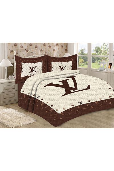 Doruklar Home Collection Modern Patterned Premium Quality Quilted Cotton Filled Velvet Bedspread Set