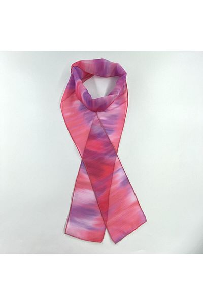 Tedz Collection PAREDORA Transition Patterned Purple Red Hippie Scarf