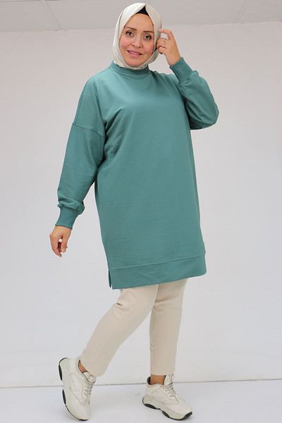 Eslina 48086 Large Size Two Thread Tunic with Crest Detail - Nefti