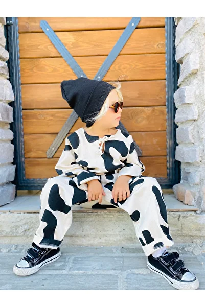 Balerinikizler Baby&Kids Patterned Oversize Unisex Set