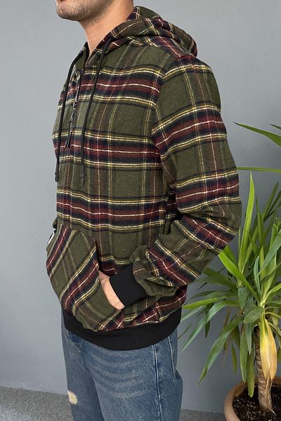 Alışveriş Sokağı Φούτερ με κουκούλα Oversize και τσέπη καγκουρό - Πίσω στάμπα
