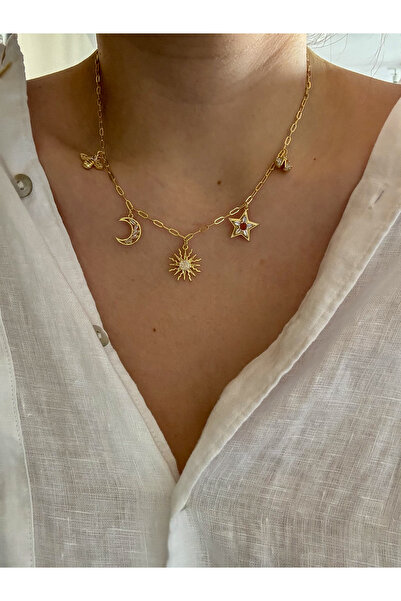 CHARMLUCKY Steel Charm Necklace