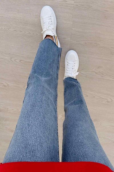 Ka Hijab Blue Boyfit Jeans - Cut the Leg