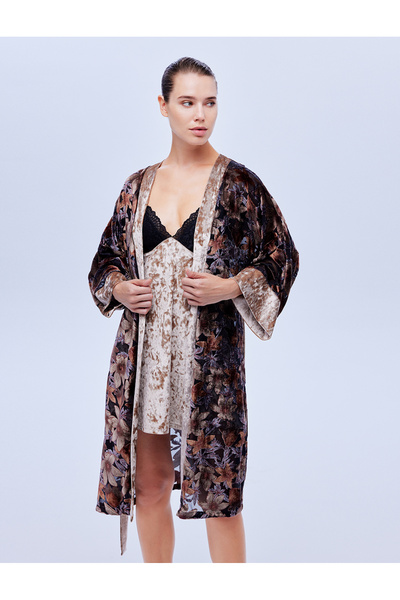 BONJOUR MADAME Gecelik Sabahlık 2'li Takım 1610