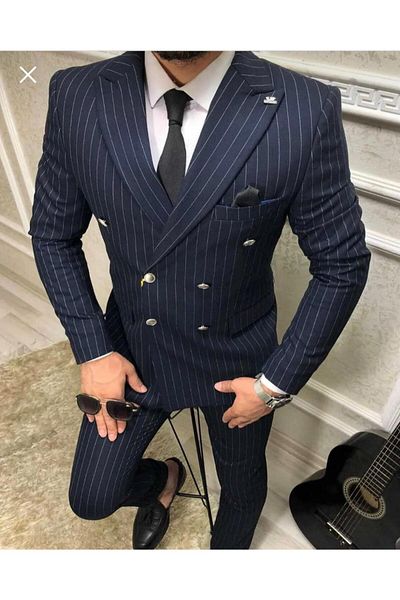 MASSARO Men's Classic Cut 4 Drop Wool Suit