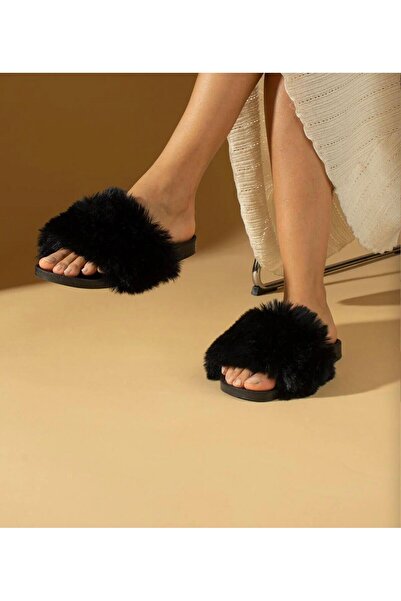 Giydim Gidiyor Crni šik Papuče