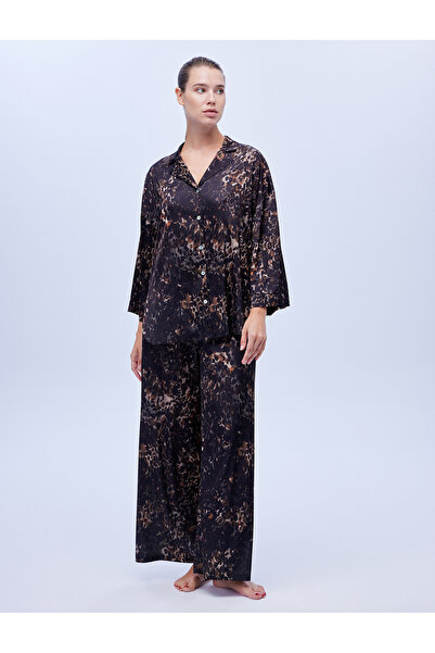 BONJOUR MADAME 1616 Model Nightgown Set - Shirt and Trousers Set of 2