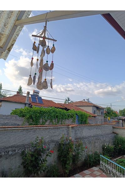 Gülce Aksesuar Gül-Ce Decorative Lodos Branch Sea Shell Wind Chime