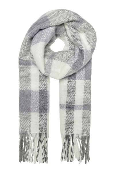 ONLY Onlwinie Check Scarf Cc Gray 15297974