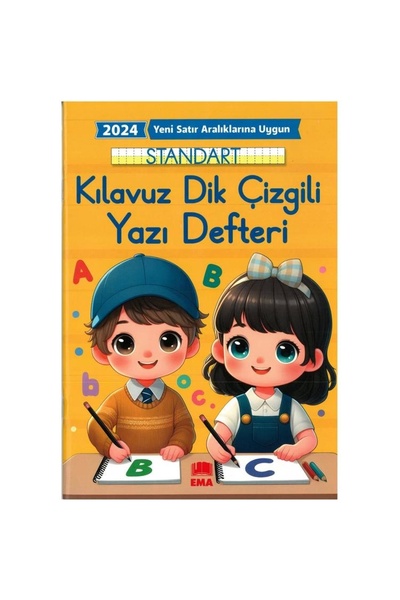 Genel Markalar EMA KİTAP KLAVUZ DİK ÇİZGİLİ GÜZEL YAZI DEFTERİ 17x24 (2024)