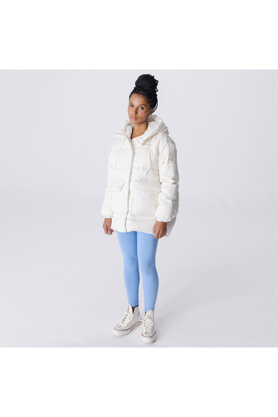 Converse Fashion Mid Down Kadın Beyaz Ceket