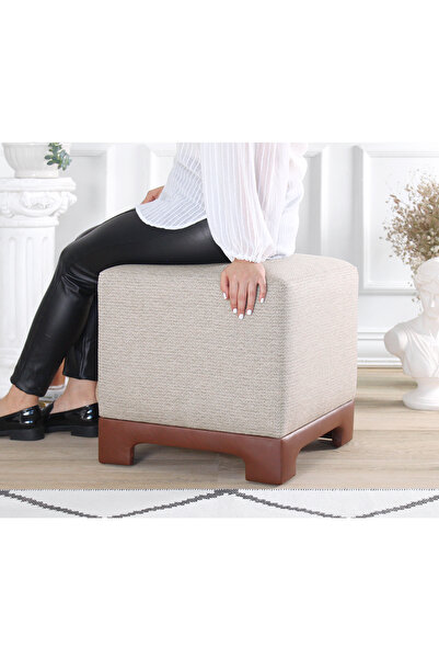 Lorencehome Lenover Puf - Taba