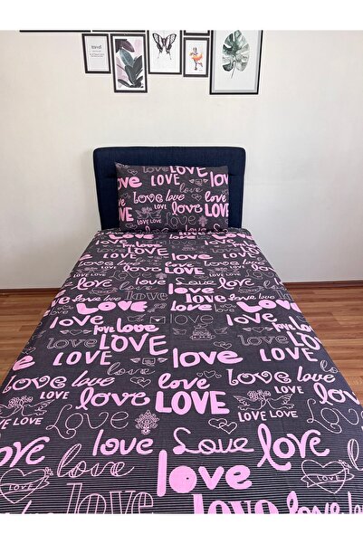 Touch Love Patterned Fitted Elastic Sheet Set - Single and Double