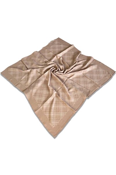 Aker وشاح منقوش بني حليبي - 1040400 -981-32675