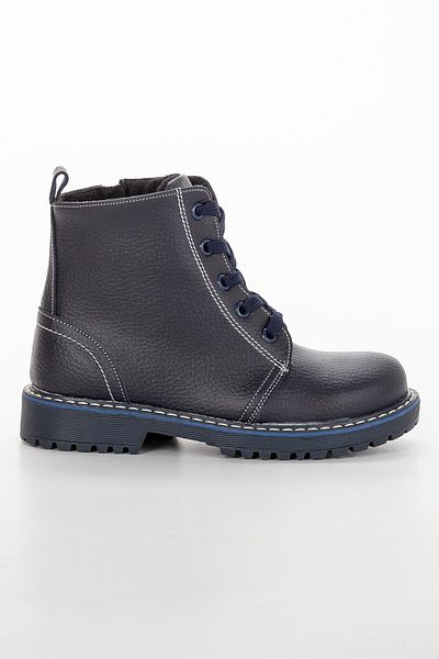 Dilimler Ayakkabı Siringench Orthopedic Zippered Skin Navy Blue Boy's Boots