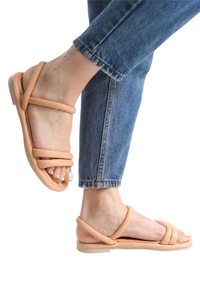 Liger Anatomical Comfortable Women's Sandals - Double Strap, Puff Sole, Mink