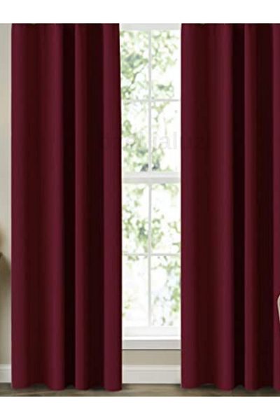 Özel Jaluzi Burgundy Blackout (Blackout) Non-Pile Sunshade – Light Glossy (563)
