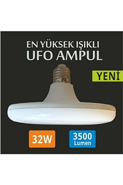 ERBAY 32w Ufo Led Ampül Dekoratif Şık Ampül 6500k Beyaz