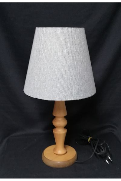 TEKAY AYDINLATMA Bedroom Lampshade with Wooden Legs