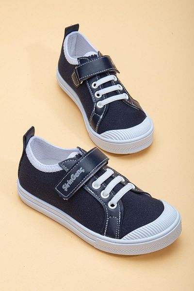 Dilimler Ayakkabı Şirinbebe Şiringenç Linen Navy Blue Men's İlkadım Baby Kids Shoes