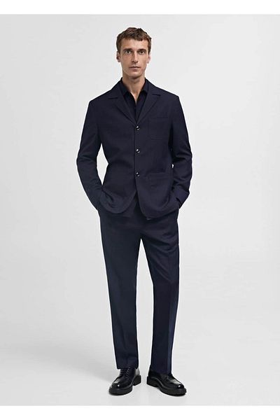 MANGO Man Παλτό slim fit από 100% καθαρό μαλλί