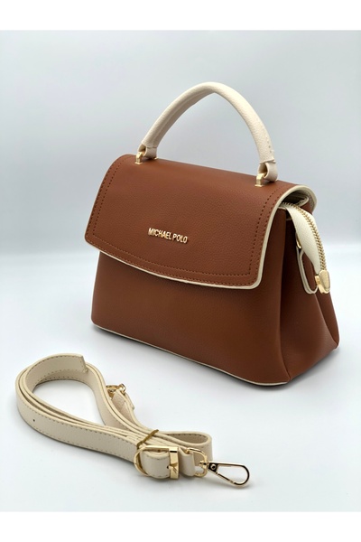 mp michael polo حقيبة يد وكتف مغطاة بـ 3 أقسام من مايكل بولو