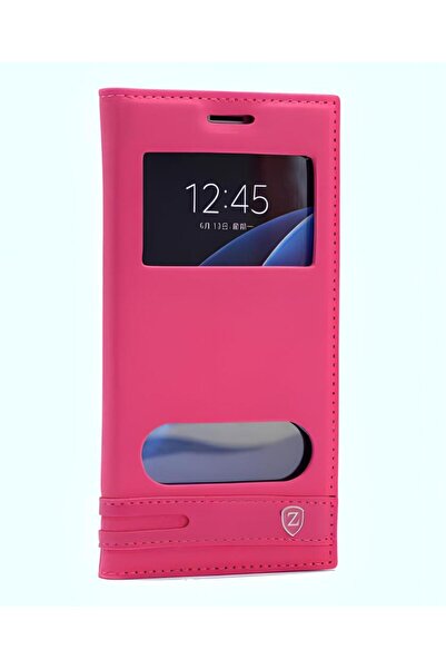 Musal Galaxy A7 2016 Kılıf Elite Pencereli Kapaklı Kılıf