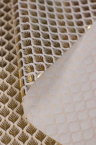 demontecraft Gold foil printed Pelur paper Pelur packaging paper gift package 50x70 10 pieces