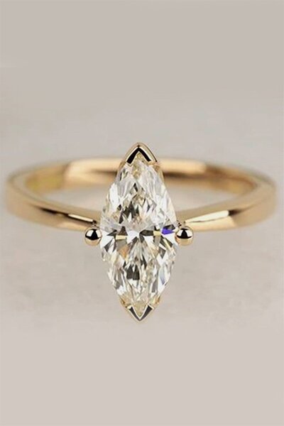 Cem Aykan Kuyumculuk Markiz Tek Taş -AK884