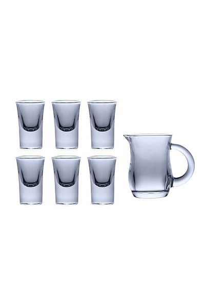 Tiesa Home 100ml Jug Liquor Vodka Tequila - 7 Pieces Miniature Glass Cup