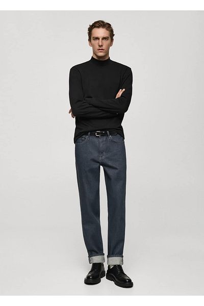 MANGO Man Bavlněné tričko Perkins Collar